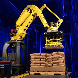 四川饲料化肥米种子搬运码垛机器人自动化厂家,四川安川工业机器人总